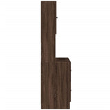 Kitchen Cabinet Brown Oak 95x50x180 cm Engineered Wood 3276538