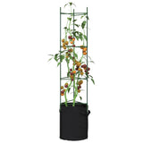 Tomato Cages with Plant Bags 4 pcs 154 cm Steel and PP 3281486