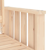 Garden Bench with Table 2-Seater Solid Wood Pine 825149