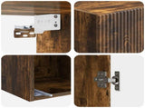 Wall-Mounted Cabinet Smoked Oak 33 x 34.5 x 90 cm 898420