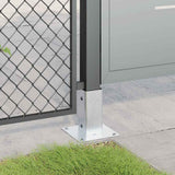 Post Bases Square 12 pcs Silver 61x61 mm Galvanised Steel 42000005