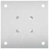 Round Ground Anchor 12 pcs Silver 15 x 15 x 15 cm Metal 42030121