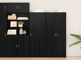 Highboard 2 pcs Black Oak 50 x 42.5 x 185 cm 3365587