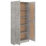 Book Cabinet Concrete Grey 82.5x30.5x185.5 cm Engineered Wood 802736