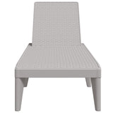 Sun Lounger Grey 186x60x29 cm PP 364218