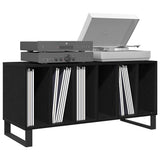 Record Cabinet Black Oak 100 x 38 x 48 cm Engineered Wood 862907