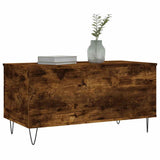 Coffee Table Smoked Oak 90x44.5x45 cm Engineered Wood 830977