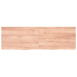 Wall Shelf Light Brown 160x50x cm Treated Solid Wood Oak 363712