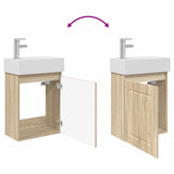 Bathroom Vanity Unit with Tap Sonoma Oak 45.5 x 22.5 x 84 cm 889503