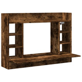 Wall-Mounted Desk Smoked Oak 105x48x75 cm Engineered Wood 847972