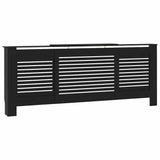 MDF Radiator Cover Black 205 cm 325552