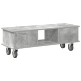 TV Stand Concrete Grey 100 x 35 x 35 cm Engineered Wood 891035