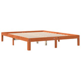 Bed Frame without Mattress Wax Brown 180x200 cm Super King Solid Wood Pine 844174