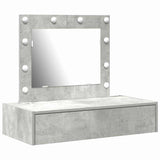 Dressing Table with Drawer Grey 83 x 40 x 70 cm Engineered Wood 865229