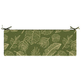 2-Piece Bench Cushions SOEST 2 pcs 100% Polyester Leaf Design 949763