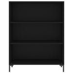 Highboard Black 69.5x34x180 cm Engineered Wood 3198722