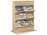 Magazine Rack Sonoma Oak 70 x 41 x 126 cm Engineered Wood 899529