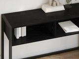End Table Black Oak 100 x 36 x 75 cm Engineered Wood 886690
