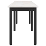 Bench White 160 x 35 x 45 cm Solid Pine Wood 892776