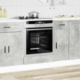Oven Cabinet Porto Concrete Grey Engineered Wood 854001