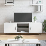TV Cabinet White 150x30x50 cm Engineered Wood 829092