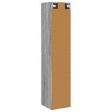 Wall-mounted Bathroom Cabinet Grey Sonoma 33 x 34.5 x 160 cm 890648