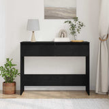 Console Table Black Oak 100 x 35 x 76.5 cm Engineered Wood 862708