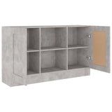 Sideboard Concrete Grey 120x30.5x70 cm Engineered Wood 802781