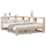 Bookcase Bed without Mattress 140x200 cm Solid Wood Pine 3324382