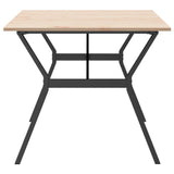 Dining Table Y-Frame 180x90x75 cm Solid Wood Pine and Steel 3282722