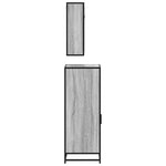 ZNTS 3 Piece Bathroom Furniture Set Grey Sonoma Engineered Wood 3300953