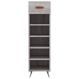 Shoe Cabinet Grey Sonoma 30x35x105 cm Engineered Wood 829650