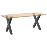 Dining Table Legs X-Shaped 2 pcs Anthracite 70x cm Steel 4012978