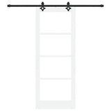 Sliding Door ORKDAL White and Black 83 x 211 cm 3332196