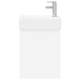 Bathroom Vanity Unit with Tap White 45.5 x 22.5 x 84 cm 889451