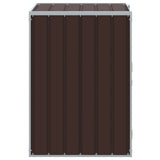 Wheelie Bin Storage for Single Bin Brown 72x81x115 cm Steel 4006174