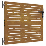 Garden Gate 85x100 cm Corten Steel Square Design 153245