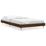 Bed Frame without Mattress Brown Oak 90x200 cm Engineered Wood 832172