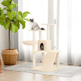 Cat Tree with Sisal Scratching Posts Cream 94 cm 171702