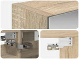 Bathroom Mirror Cabinet Sonoma Oak 30 x 10.5 x 50 cm 889009