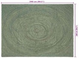 Area Rugs Olive Green 240 x 240 cm Jute 42010589