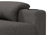 Massage Chair Dark Grey Fabric 348083