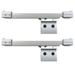 Sliding Door with Soft Stops ESG Glass and Aluminium 90x205 cm 288062