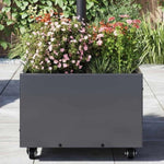 Parasol Base with Planter Anthracite 45 x 45 x 45 cm Steel 42010368