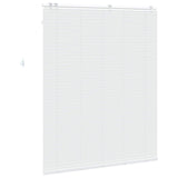 Venetian Blind White 140 x 160 cm 35 mm Solid Paulownia Wood 42015424