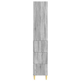 Cabinet Set 2 pcs Grey Sonoma 33 x 34.5 x 90 cm Engineered Wood 3416571