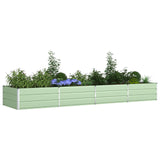 Planter Pastel Green 385 x 100 x 45 cm Galvanised Steel 42018275