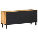 ZNTS TV Cabinet Brown 105x33x46 cm Solid Wood Mango 4017720