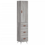Highboard Grey Sonoma 34.5x34x180 cm Engineered Wood 3198831