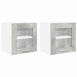 Hanging Cabinet Riga 2 pcs Concrete Grey 40 x 31 x 40 cm 884201